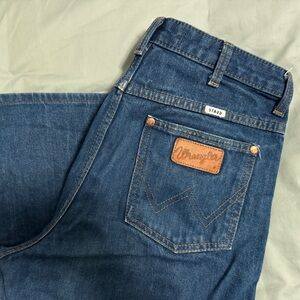 Wrangler x STAUD Blue Wide Leg Jeans